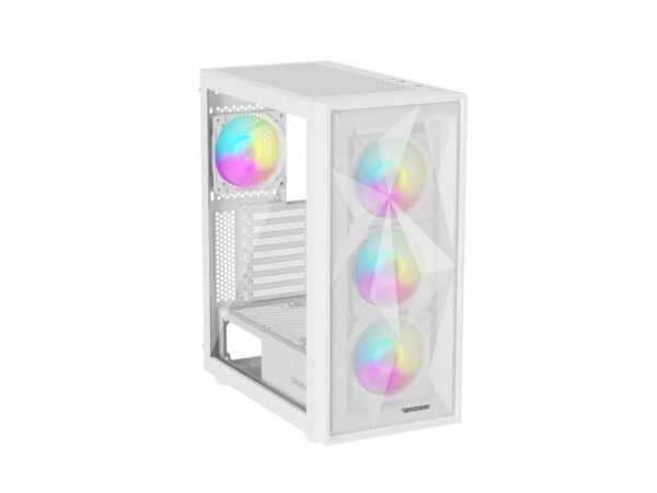 Carcasa GENESIS DIAXID 605 Mid Tower ARGB ALB, Tempered Glass - NPC-2173
