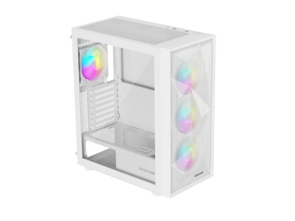 Carcasa GENESIS DIAXID 605 Mid Tower ARGB ALB, Tempered Glass - NPC-2173