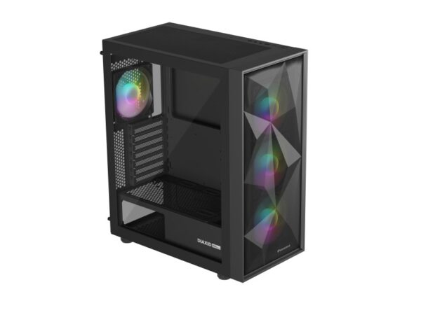 Carcasa GENESIS DIAXID 605 Mid Tower ARGB NEGRU, Tempered Glass - NPC-2172