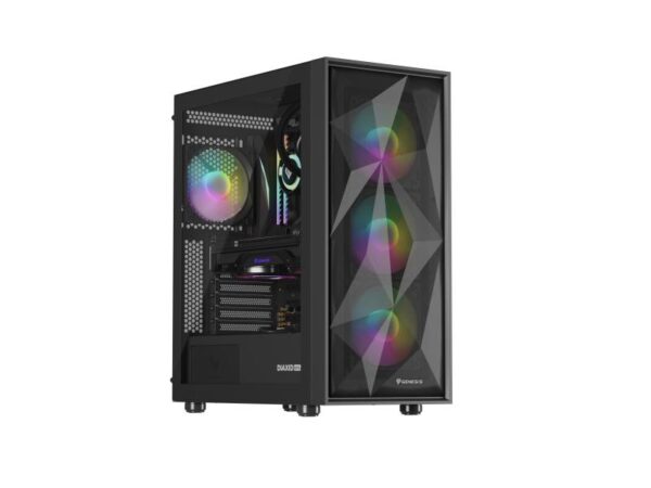 Carcasa GENESIS DIAXID 605 Mid Tower ARGB NEGRU, Tempered Glass - NPC-2172