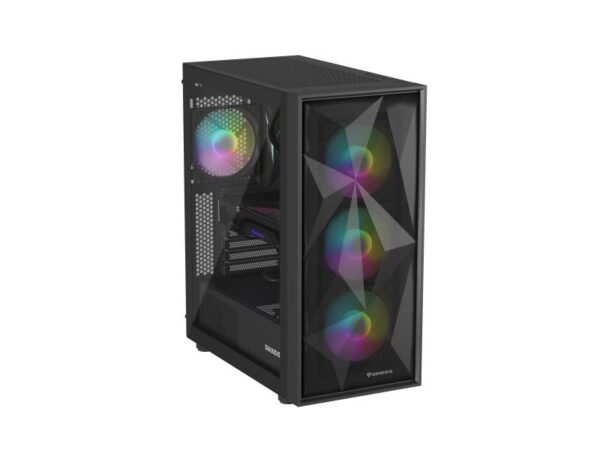 Carcasa GENESIS DIAXID 605 Mid Tower ARGB NEGRU, Tempered Glass - NPC-2172