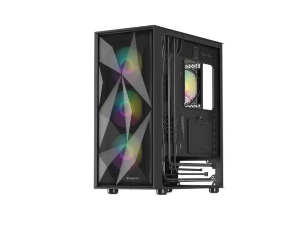 Carcasa GENESIS DIAXID 605 Mid Tower ARGB NEGRU, Tempered Glass - NPC-2172