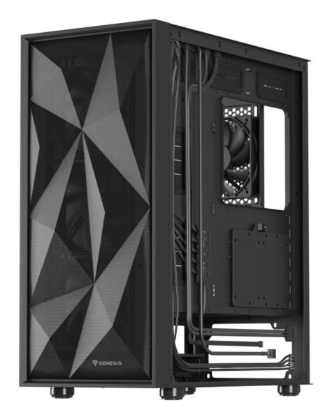 Carcasa GENESIS DIAXID 605F Mid Tower NEGRU, Tempered Glass - NPC-2046