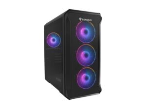 Carcasa GENESIS IRID 503 V2 Mini Tower ARGB NEGRU, Tempered Glass - NPC-1559