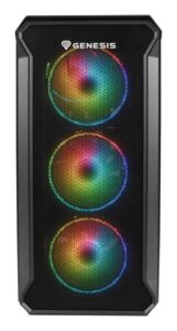 Carcasa GENESIS IRID 503 V2 Mini Tower ARGB NEGRU, Tempered Glass - NPC-1559