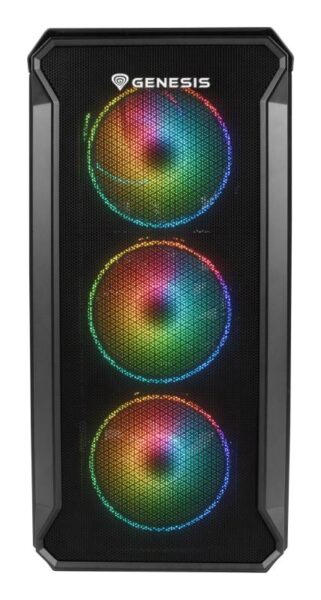 Carcasa GENESIS IRID 503 V2 Mini Tower ARGB NEGRU, Tempered Glass - NPC-1559