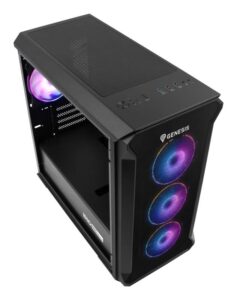 Carcasa GENESIS IRID 503 V2 Mini Tower ARGB NEGRU, Tempered Glass - NPC-1559