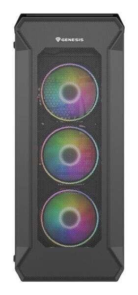 Carcasa GENESIS IRID 505 V2 Mid Tower ARGB NEGRU, Tempered Glass - NPC-1518