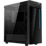 Carcasa GIGABYTE C200 GLASS, Mid-Tower, fara sursa, ATX, Black - GB-C200G