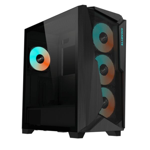 Carcasa GIGABYTE C301 GLASS V2 Mid Tower ARGB NEGRU - C301G V2