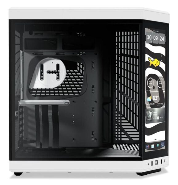 Carcasa HYTE Y70 Mid Tower PANDA, Tempered Glass, Sloturi - CS-HYTE-Y70TTI-WB