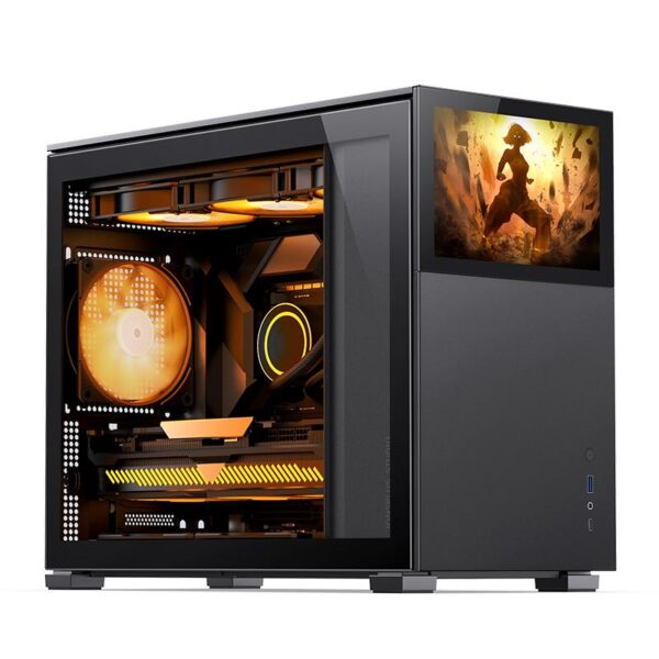 Carcasa Jonsbo D31 Screen Micro-ATX G Tempered Glass negru - D31 STD BLACK SC