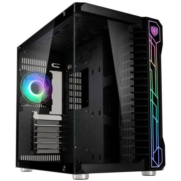 Carcasa Kolink Unity Code X ARGB Mid-Tower negru, Preinstalled fans