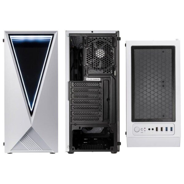 Carcasa Kolink VOID RGB Mid-Tower alb, Preinstalled fans 1x 120 mm - VOID WHITE