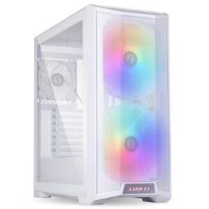 Carcasa Lian Li LANCOOL 215 Mid-Tower ARGB Tempered Glass alb - LANCOOL 215WHITE