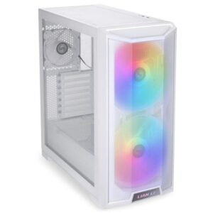 Carcasa Lian Li LANCOOL 215 Mid-Tower ARGB Tempered Glass alb - LANCOOL 215WHITE