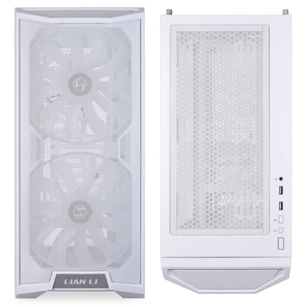 Carcasa Lian Li LANCOOL 215 Mid-Tower ARGB Tempered Glass alb - LANCOOL 215WHITE