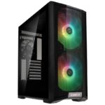 Carcasa Lian Li LANCOOL 215 Mid-Tower ARGB Tempered Glass negru - LANCOOL 215 BLACK