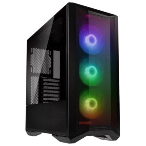 Carcasa Lian Li LANCOOL II M C RGB Mid-Twr Tempered Glass negru - LANCOOL II MESH C RGB BLACK