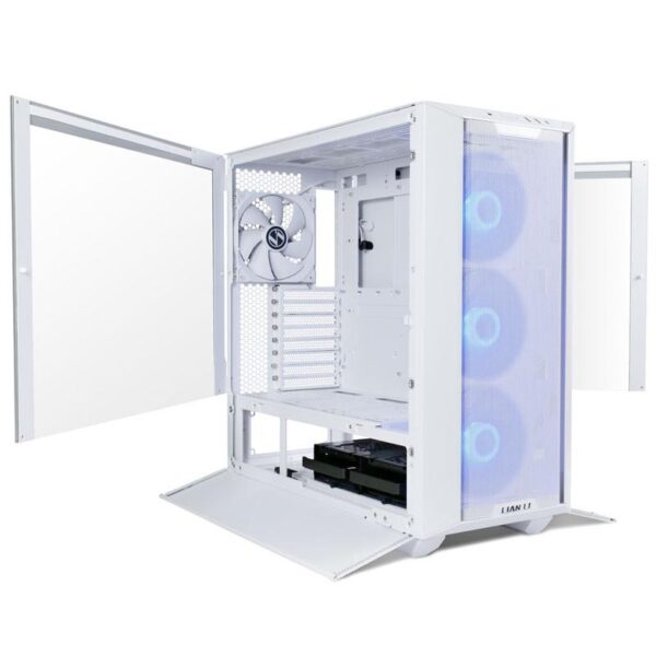 Carcasa Lian Li LANCOOL III E-ATX Mid-Tower RGB alb, PCI-Slots 8 - LANCOOL III RGB WHITE