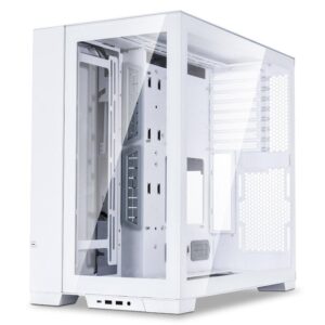 Carcasa Lian Li O11 Dynamic EVO, Tempered Glass alb, PCI-Slots 8 - O11DEW