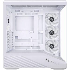 Carcasa LIAN LI VECTOR V100 RGB ALB, Tempered Glass - G99.V100RW.00