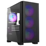 Carcasa Montech AIR 100 ARGB, Micro-ATX Tempered Glass negru - AIR 100 ARGB BK