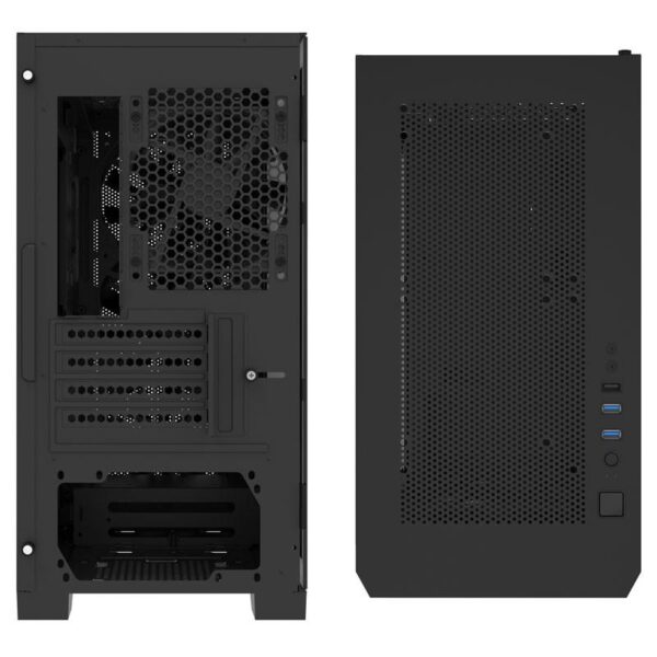 Carcasa Montech AIR 100 ARGB, Micro-ATX Tempered Glass negru - AIR 100 ARGB BK