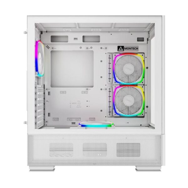Carcasa Montech SKY TWO, Mid-Tower alb, Preinstalled fans 4x 120 mm - SKY TWO WH