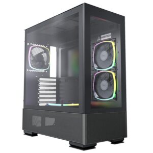 Carcasa Montech SKY TWO, Mid-Tower negru, Preinstalled fans 4x 120 mm - SKY TWO BK