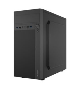 Carcasa NATEC HELIX Mini Tower NEGRU, Sloturi Expansiune 4 - NPC-2038