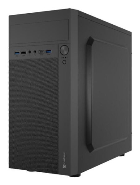 Carcasa NATEC HELIX Mini Tower NEGRU USB C, Sloturi Expansiune 4 - NPC-2171