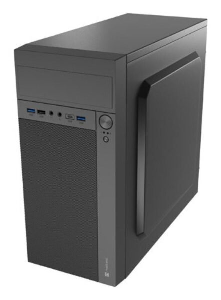 Carcasa NATEC HELIX Mini Tower NEGRU USB C, Sloturi Expansiune 4 - NPC-2171