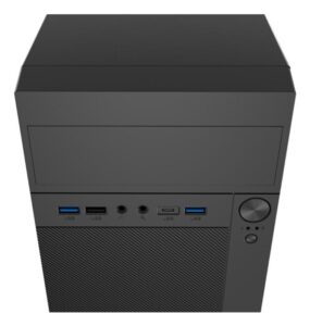 Carcasa NATEC HELIX Mini Tower NEGRU USB C, Sloturi Expansiune 4 - NPC-2171