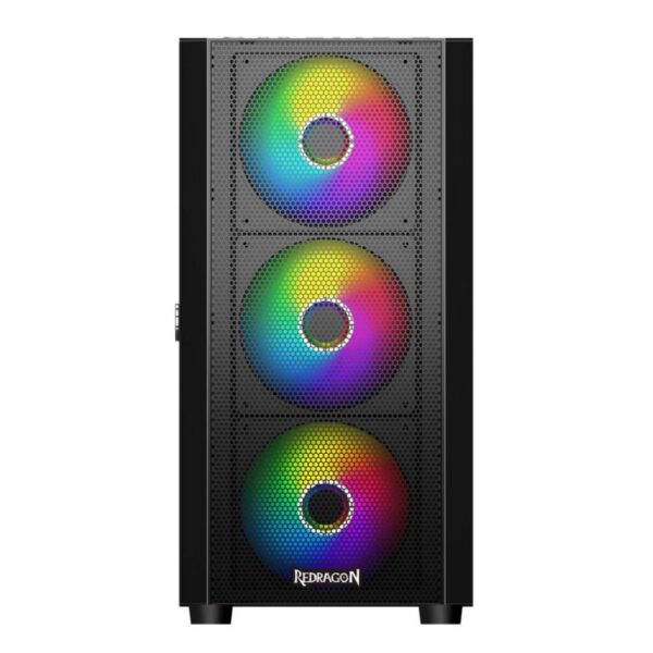 Carcasa Redragon SkyFire neagra, SECC Steel ATX Mid Tower - GC-XA216