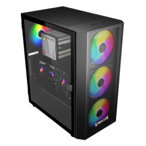 Carcasa Redragon SkyFire neagra, SECC Steel ATX Mid Tower - GC-XA216