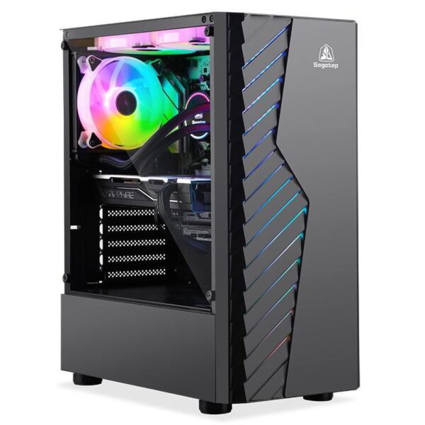 Carcasa Segotep Nova V1 neagra, SPCC Steel ATX Mid Tower - SG-NV1