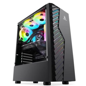 Carcasa Segotep Nova V1 neagra, SPCC Steel ATX Mid Tower - SG-NV1