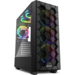 CARCASA SHARKOON RGB HEX BLACK - RGB HEX BK