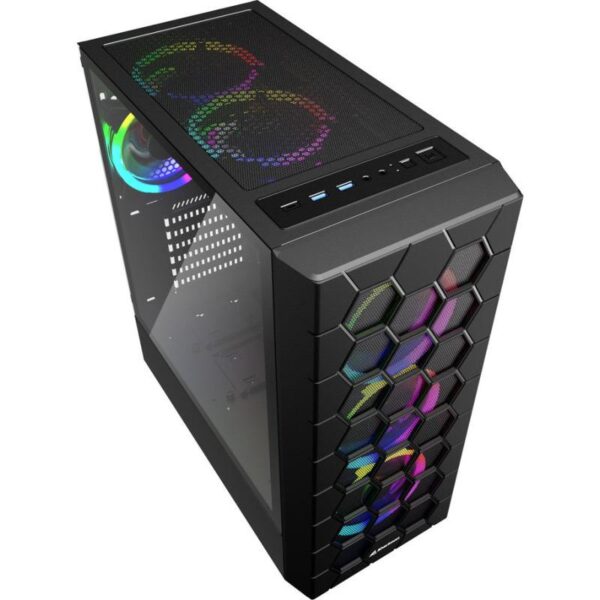 CARCASA SHARKOON RGB HEX BLACK - RGB HEX BK