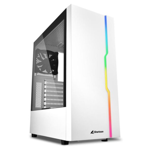 Carcasa Sharkoon RGB SLIDER ATX, fara sursa, white - RGB SLIDER WH