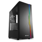 Carcasa Sharkoon RGB SLIDER, ATX, fara sursa, black - RGB SLIDER BK