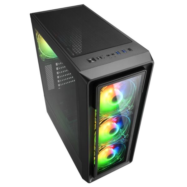 Carcasa Sharkoon TK4 ATX, fara sursa, RGB - TK4 RGB