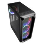 Carcasa Sharkoon TK5M RGB, 7 sloturi expansiune, tempered glass