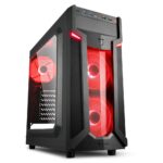 Carcasa Sharkoon VG6-W ATX, fara sursa, red - VG6-W RED