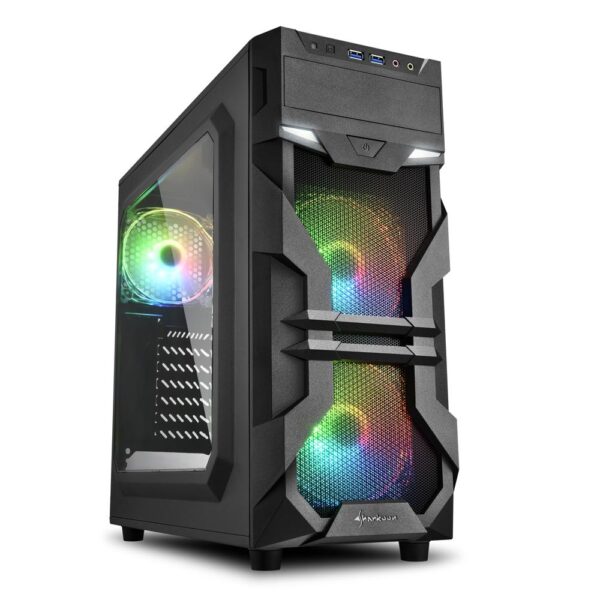 Carcasa Sharkoon VG7-W ATX, fara sursa, RGB - VG7-W RGB