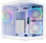 Carcasa Spacer Aquarium, mATX, ARGB, white - SPCS-GC-AQUARIUM-WH-3F
