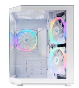 Carcasa Spacer Aquarium, mATX, ARGB, white - SPCS-GC-AQUARIUM-WH-3F
