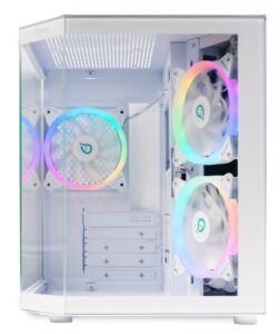 Carcasa Spacer Aquarium, mATX, fara sursa, sticla securizata - SPCS-GC-AQUARIUM-WH