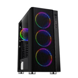 Carcasa Spacer Rainbow, ATX, MidTower, Gaming, fara sursa - SPCS-GC-RAINBOW